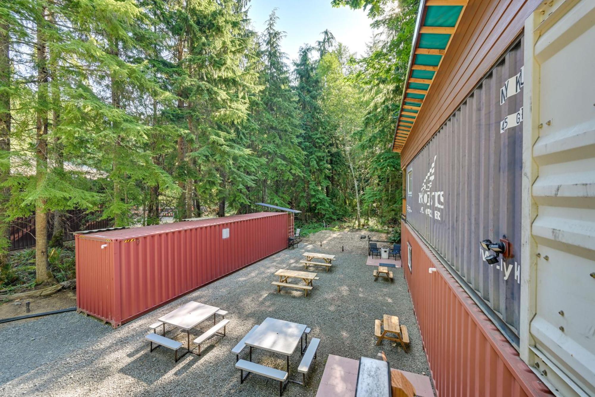 Unique Container Studio With Deck And Fire Pit! Buckley Bagian luar foto