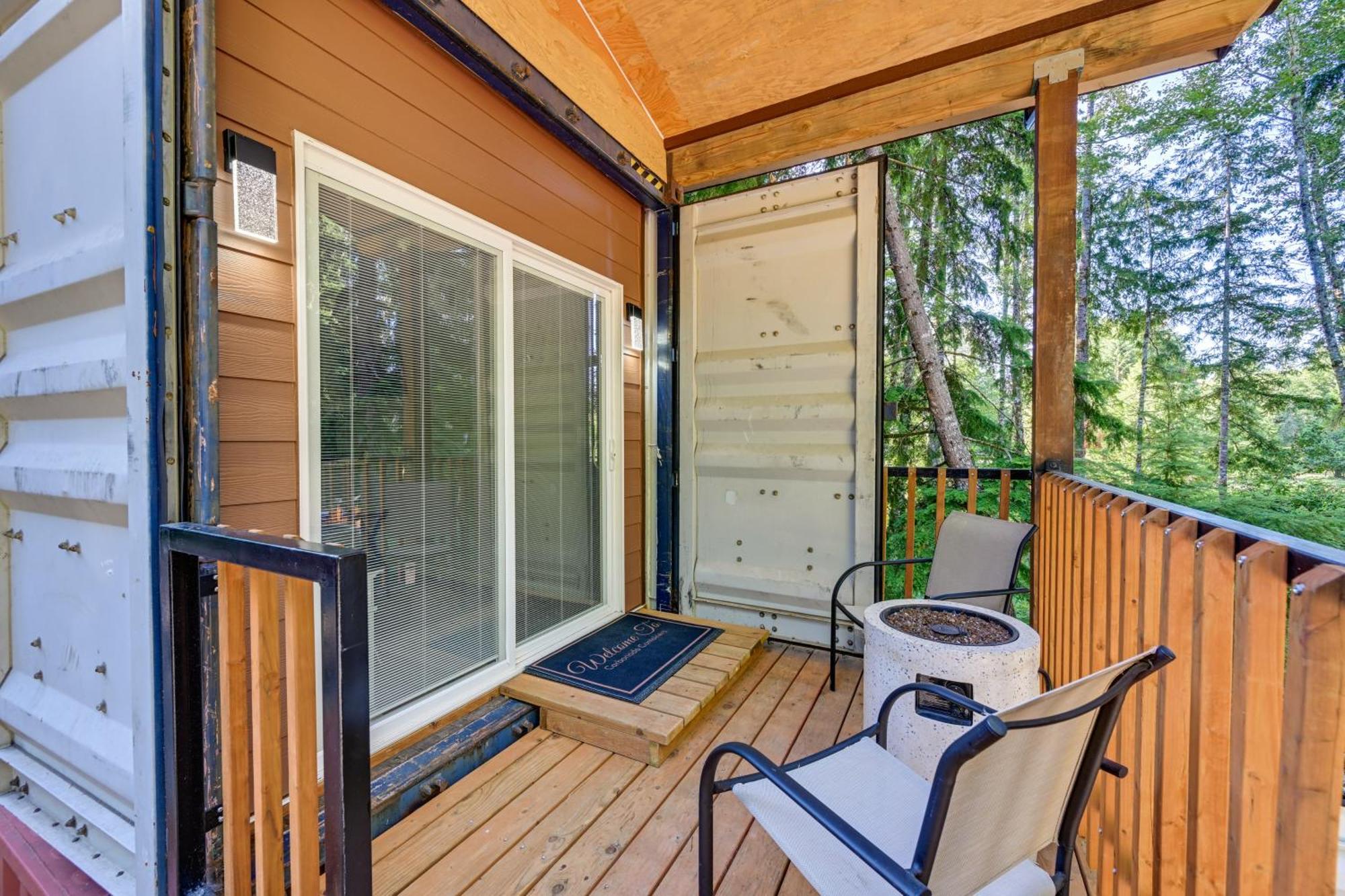 Unique Container Studio With Deck And Fire Pit! Buckley Bagian luar foto