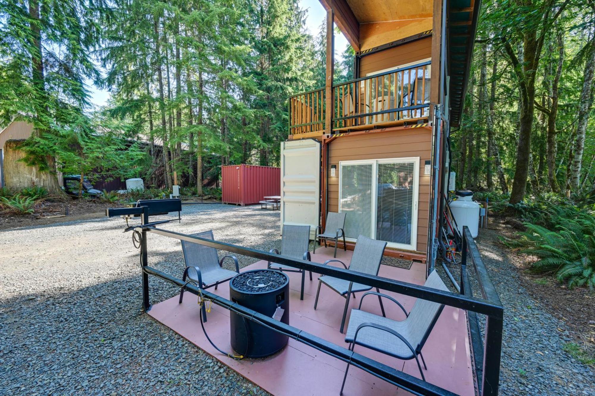 Unique Container Studio With Deck And Fire Pit! Buckley Bagian luar foto