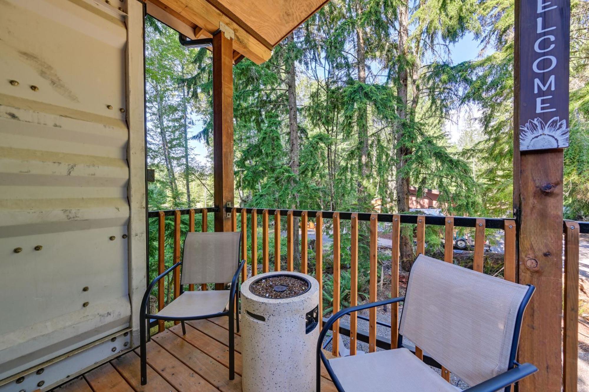 Unique Container Studio With Deck And Fire Pit! Buckley Bagian luar foto