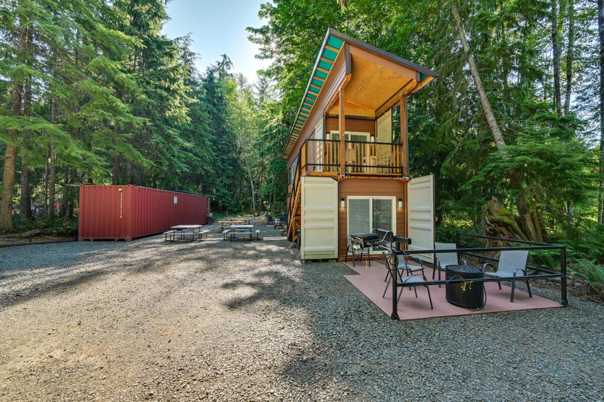 Unique Container Studio With Deck And Fire Pit! Buckley Bagian luar foto