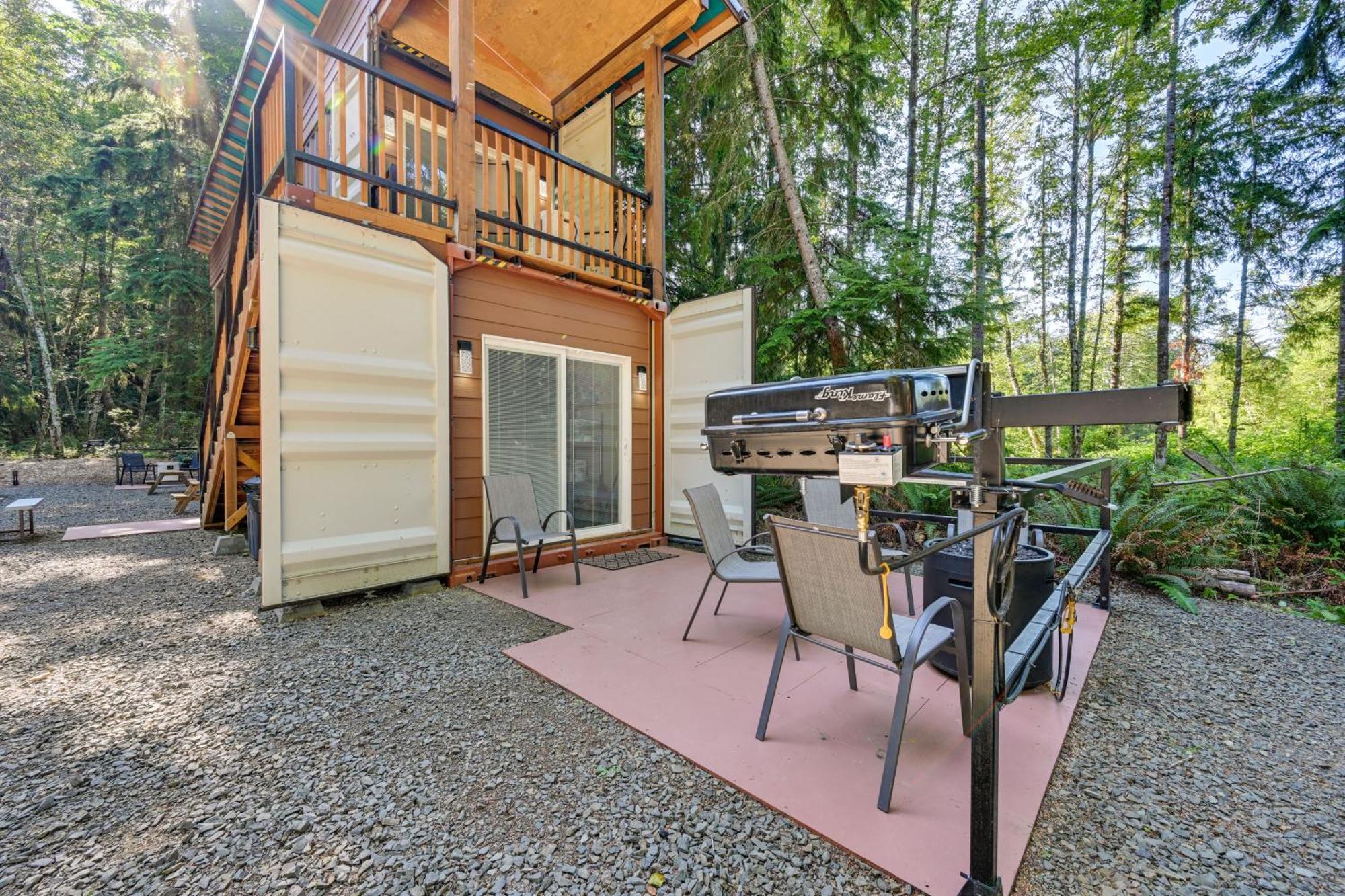 Unique Container Studio With Deck And Fire Pit! Buckley Bagian luar foto