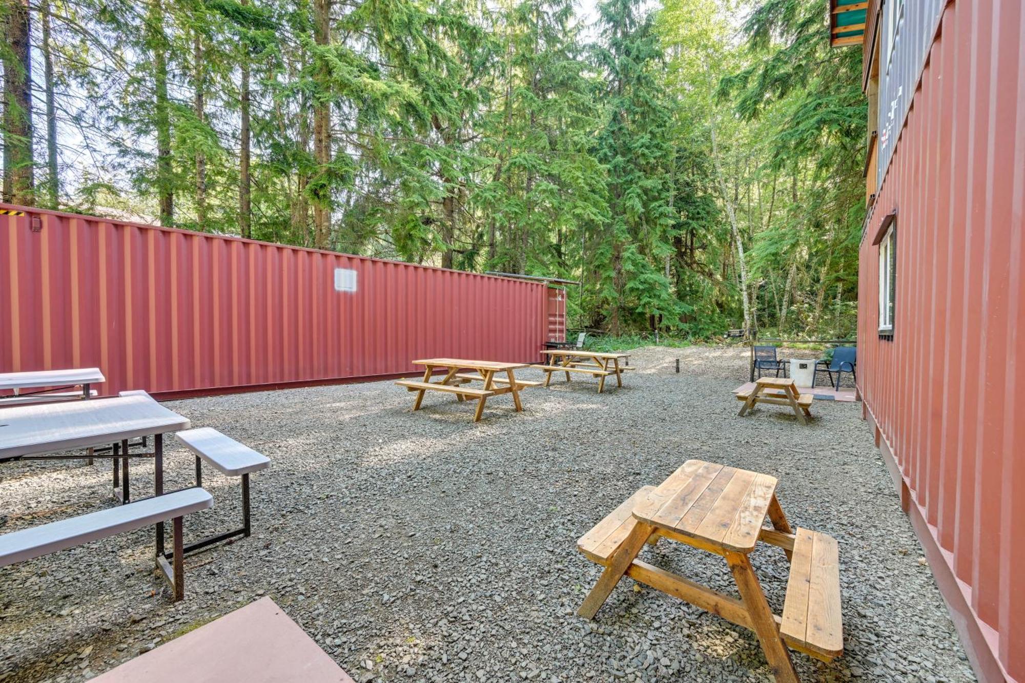 Unique Container Studio With Deck And Fire Pit! Buckley Bagian luar foto